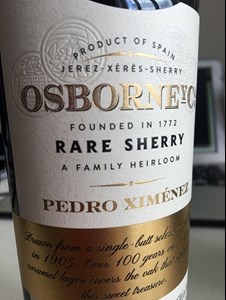 Osborne Pedro Ximénez Rare Sherry