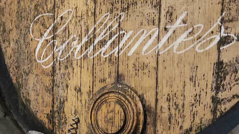 Detalle de una barrica en Primitivo Collantes