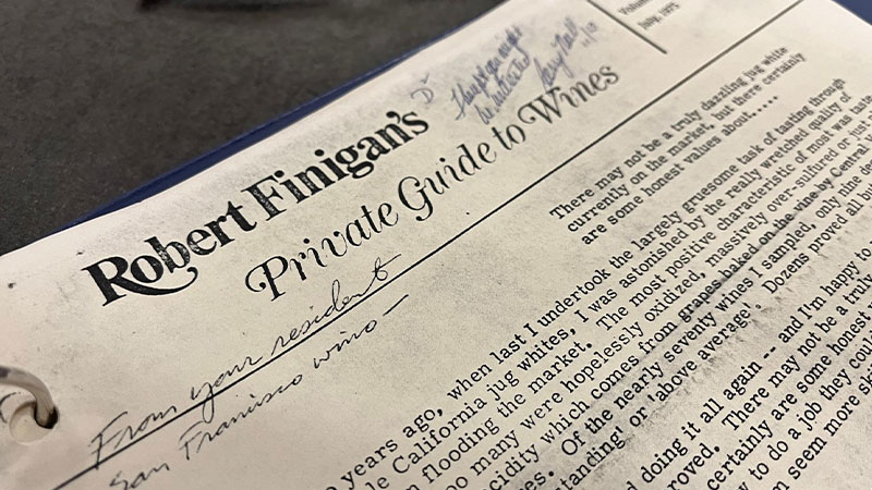 Robert Finigan&rsquo;s Private Guide to Wines.