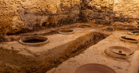 Bild des Innenraums der Weinkellerei Casa Los Frailes