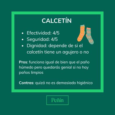 En ausencia de pa&ntilde;os limpios, la versi&oacute;n improvisada: moja un calcet&iacute;n (limpio, por favor), envuelve la botella y al congelador.