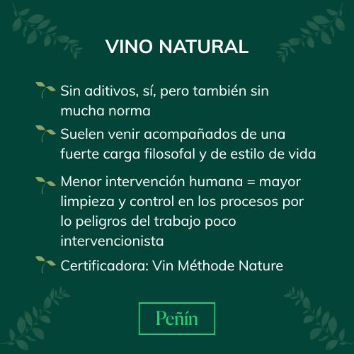 Principales caracter&iacute;sticas de los vinos naturales.