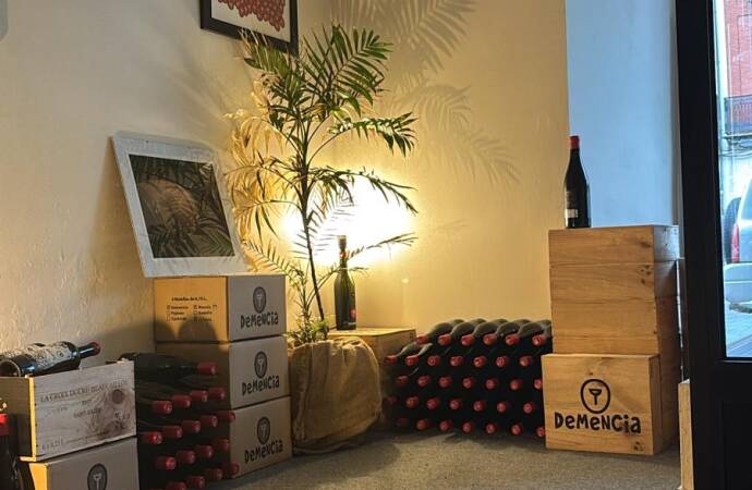 Image of the interior of a room with bottles.