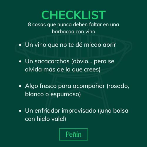 8 cosas que nunca deben faltar en una barbacoa con vino