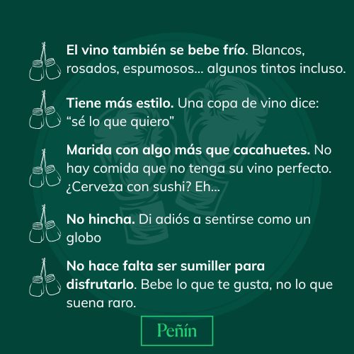 Cerveza vs vino: el combate definitivo.