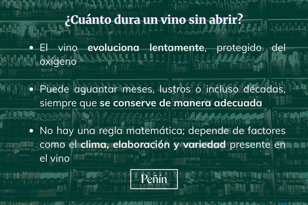 &iquest;Cu&aacute;nto dura un vino sin abrir?
