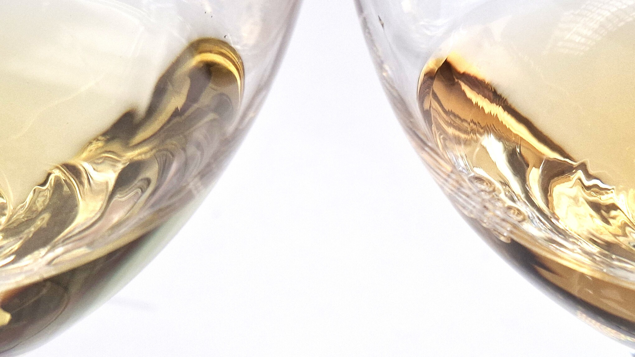 Diferencias de color en vinos blancos.