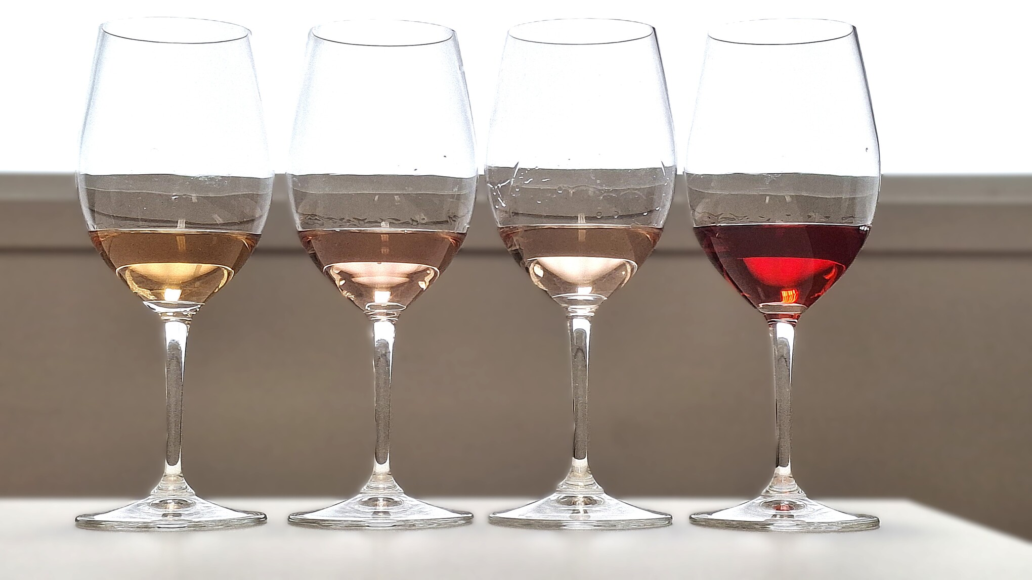 El color en los vinos rosados.