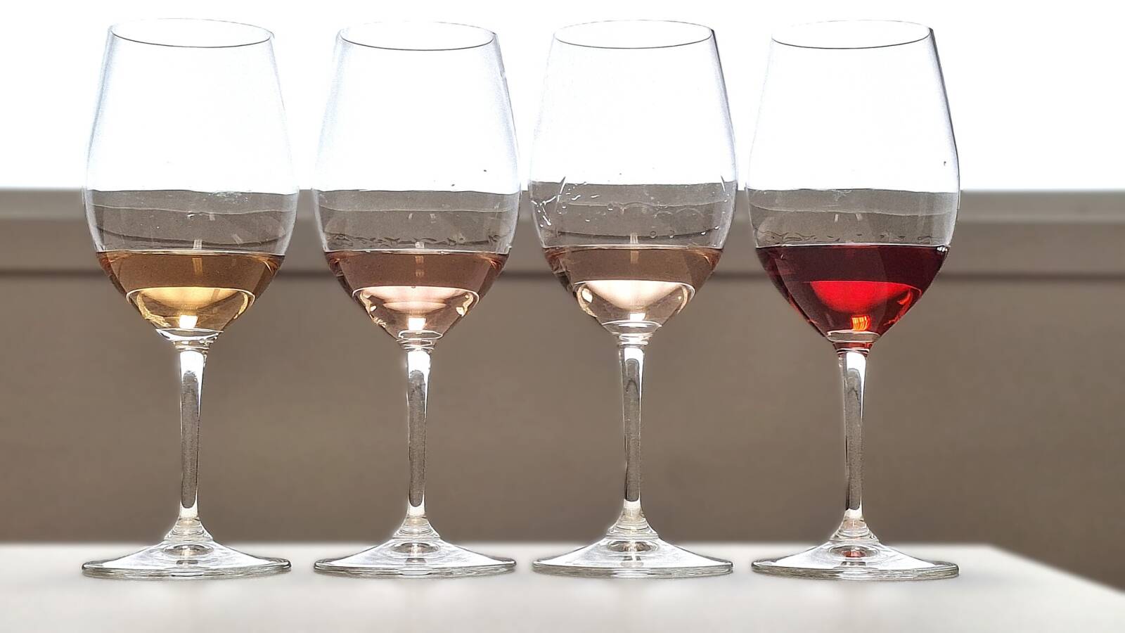 El color en los vinos rosados.