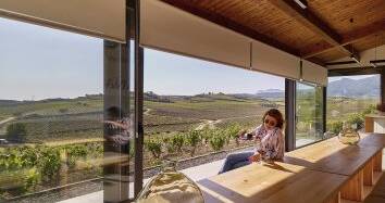 Imagen de la sala mirador de la bodega