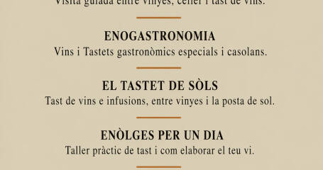 Oferta enoturística de la bodega